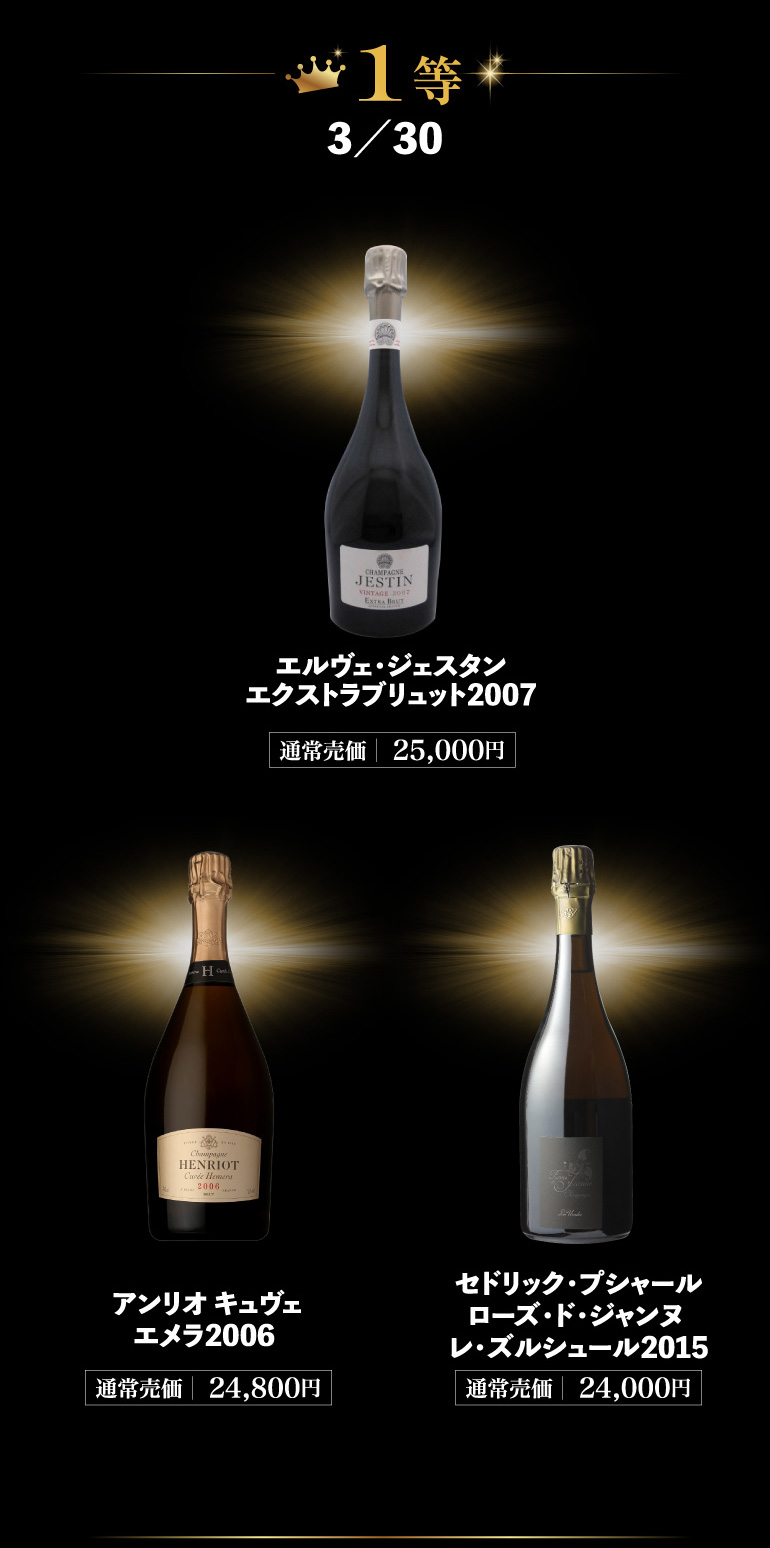 シャンパンくじ